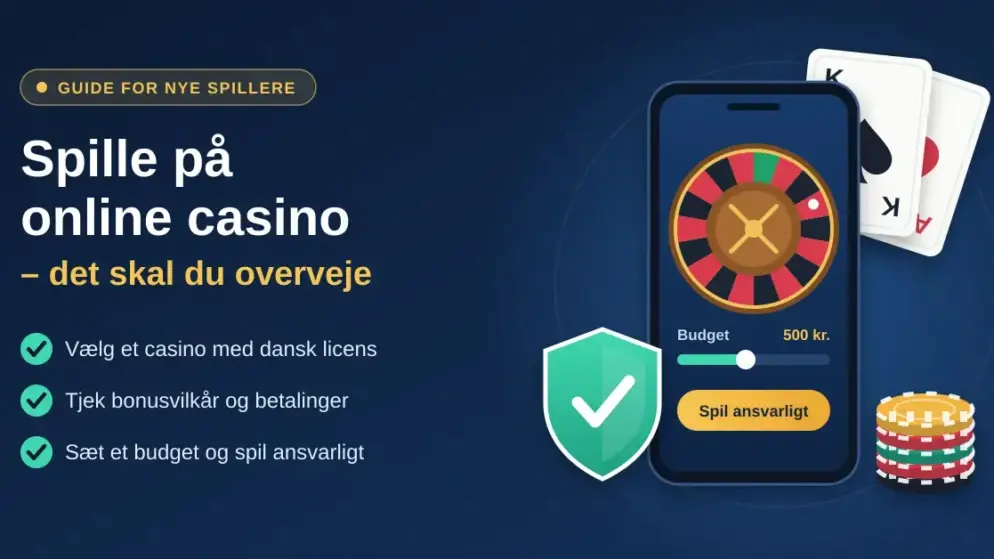 Spille på online casino – det skal du overveje
