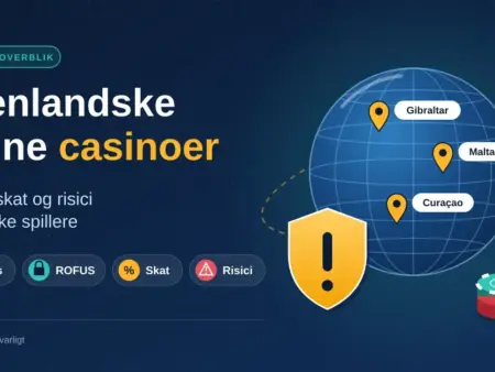 Udenlandske online casinoer: regler, skat og risici for danske spillere